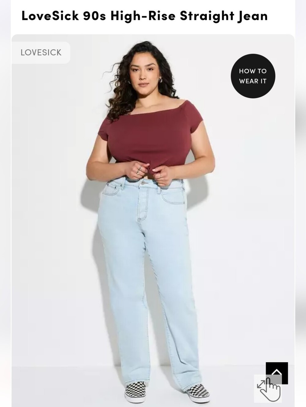 torrid Light Blue High-Rise Straight Jeans